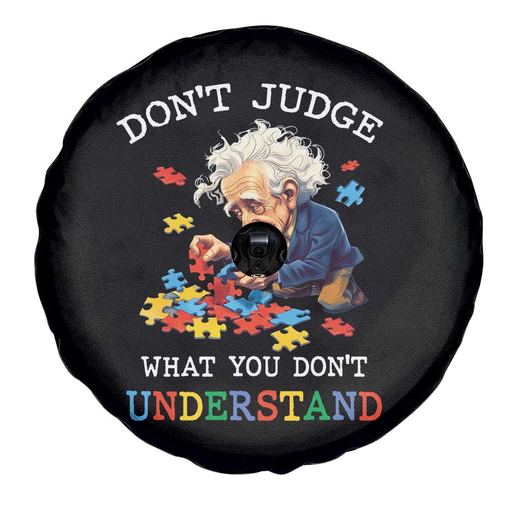 Autism Awareness Spare Tire Cover Don't Jundge What You Don't Understand Funny