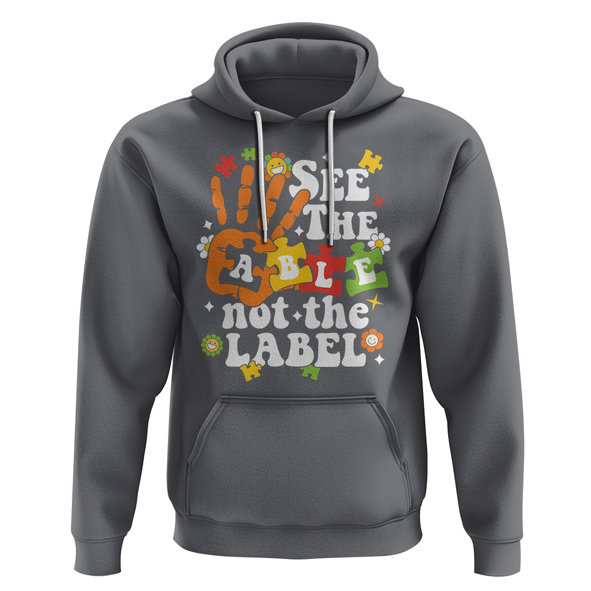 Autism Awareness Hoodie See The Able Not The Label - Wonder Print Shop
