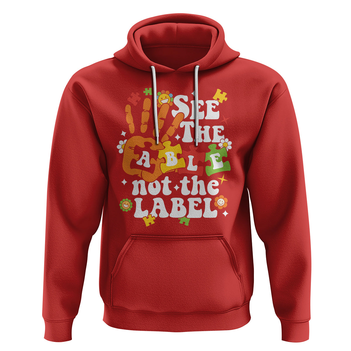 Autism Awareness Hoodie See The Able Not The Label - Wonder Print Shop