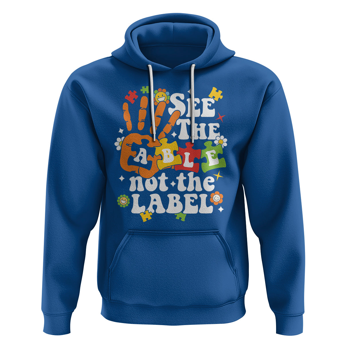 Autism Awareness Hoodie See The Able Not The Label - Wonder Print Shop