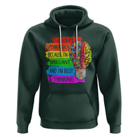 Autism Awareness Hoodie I Don't Speak Much Because I'm Brilliant And I'm Busy Thinking Autistic - Wonder Print Shop