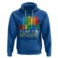 Autism Awareness Hoodie It's OK To Be Different Puzzle Easter Bunny - Wonder Print Shop