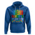 Autism Awareness Hoodie It's OK To Be Different Puzzle Easter Bunny - Wonder Print Shop