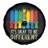 Autism Awareness Spare Tire Cover It's OK To Be Different Puzzle Easter Bunny