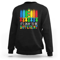Autism Awareness Sweatshirt It's OK To Be Different Puzzle Easter Bunny - Wonder Print Shop