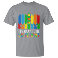 Autism Awareness T Shirt It's OK To Be Different Puzzle Easter Bunny - Wonder Print Shop