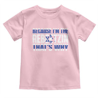 Funny Jewish Toddler T Shirt Because I'm The Rebbetzin That's Why Rabbi Purim