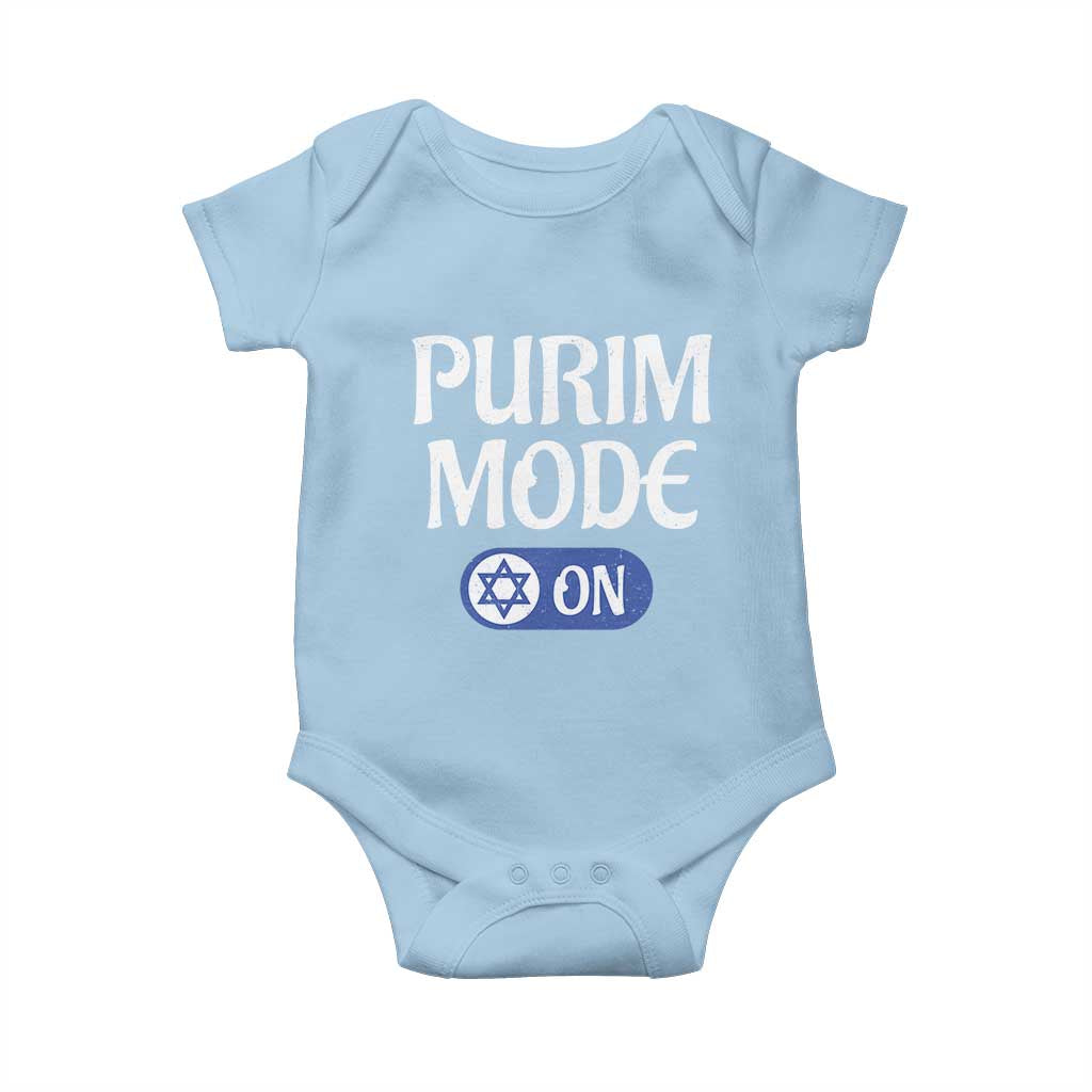 Funny Purim Mode On Baby Onesie Jewish Star of David