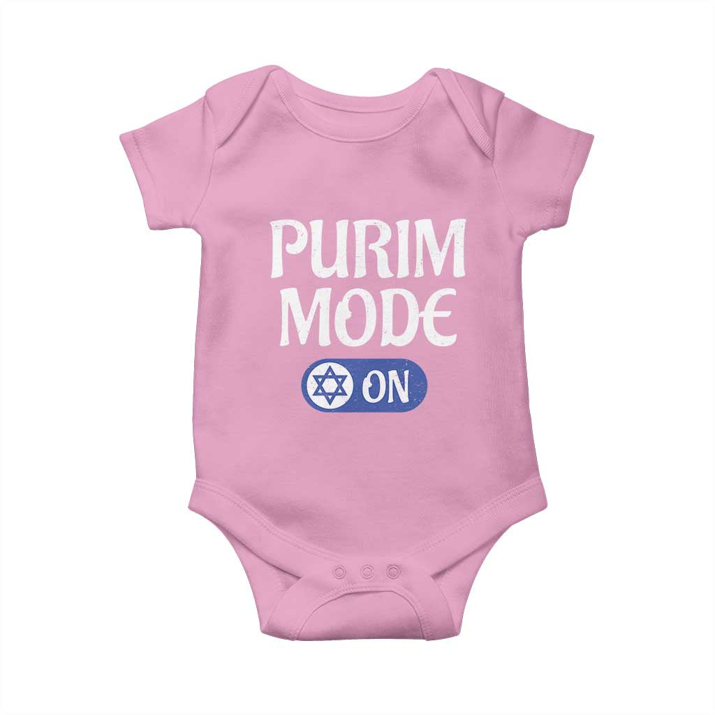 Funny Purim Mode On Baby Onesie Jewish Star of David