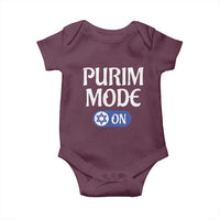 Funny Purim Mode On Baby Onesie Jewish Star of David