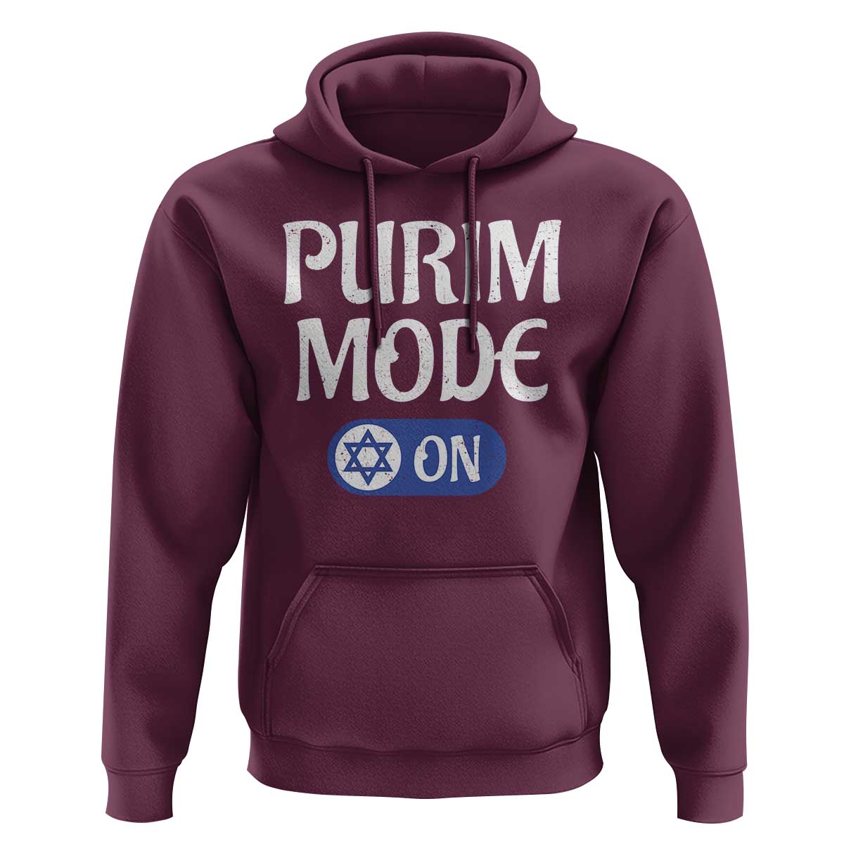 Funny Purim Mode On Hoodie Jewish Star of David