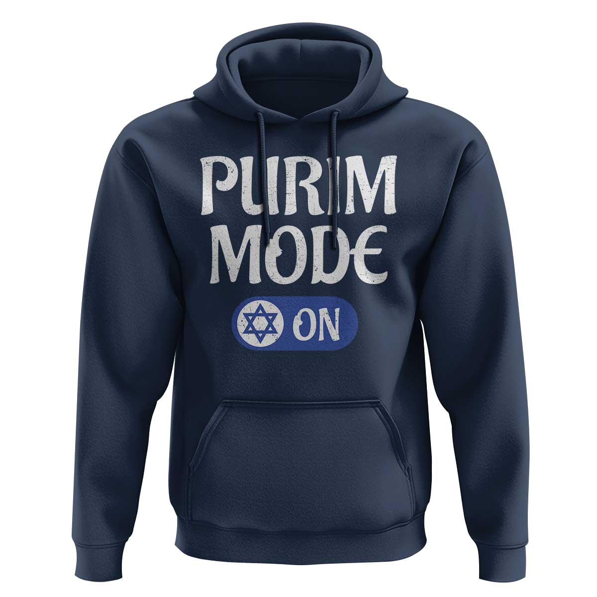 Funny Purim Mode On Hoodie Jewish Star of David