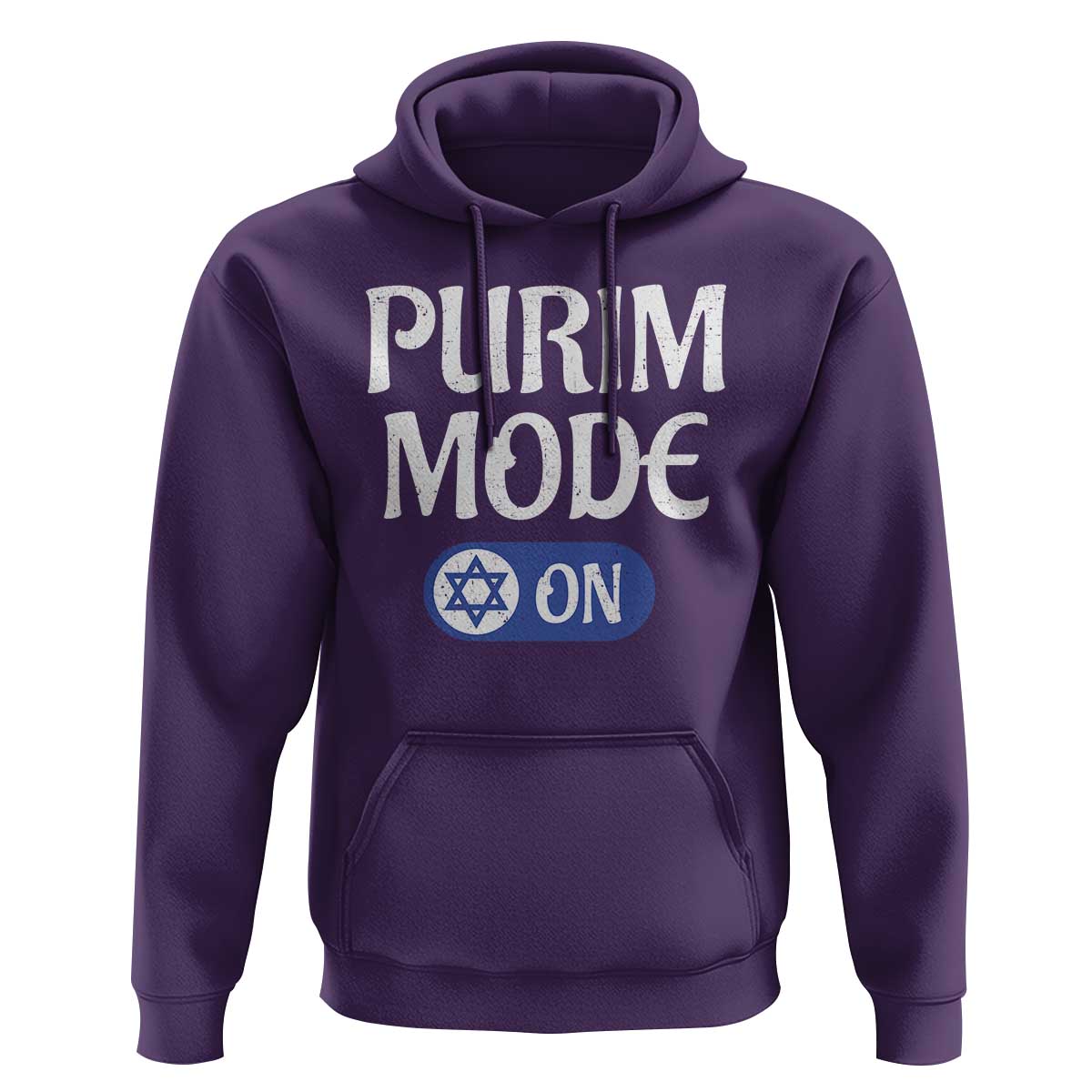 Funny Purim Mode On Hoodie Jewish Star of David