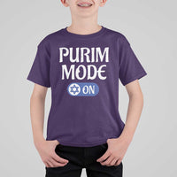 Funny Purim Mode On T Shirt For Kid Jewish Star of David