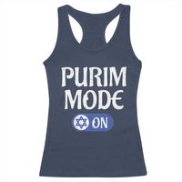 Funny Purim Mode On Racerback Tank Top Jewish Star of David