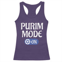 Funny Purim Mode On Racerback Tank Top Jewish Star of David