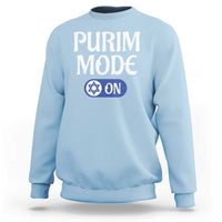 Funny Purim Mode On Sweatshirt Jewish Star of David