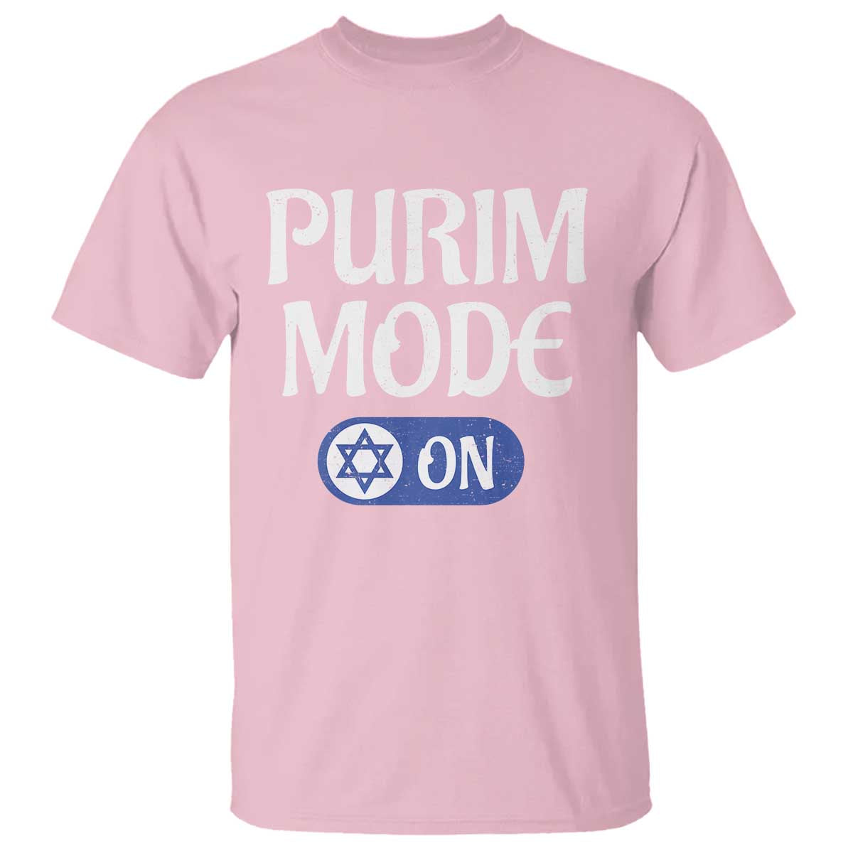 Funny Purim Mode On T Shirt Jewish Star of David