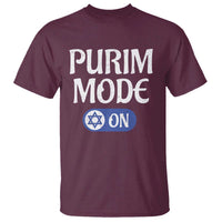 Funny Purim Mode On T Shirt Jewish Star of David
