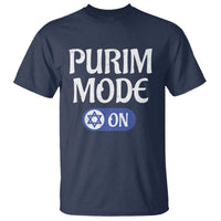 Funny Purim Mode On T Shirt Jewish Star of David