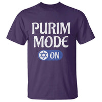 Funny Purim Mode On T Shirt Jewish Star of David