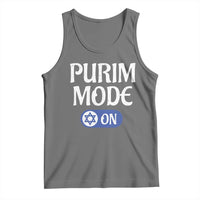 Funny Purim Mode On Tank Top Jewish Star of David