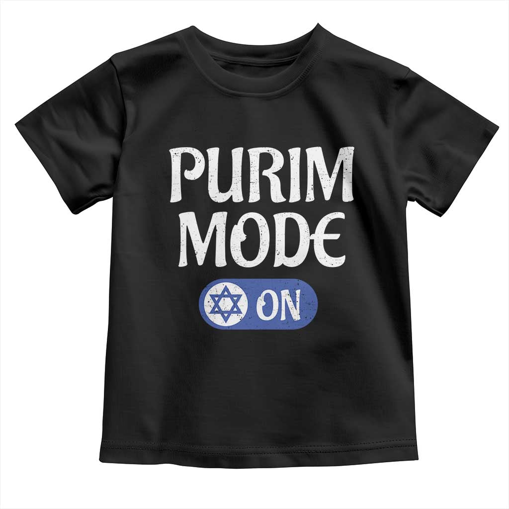 Funny Purim Mode On Toddler T Shirt Jewish Star of David