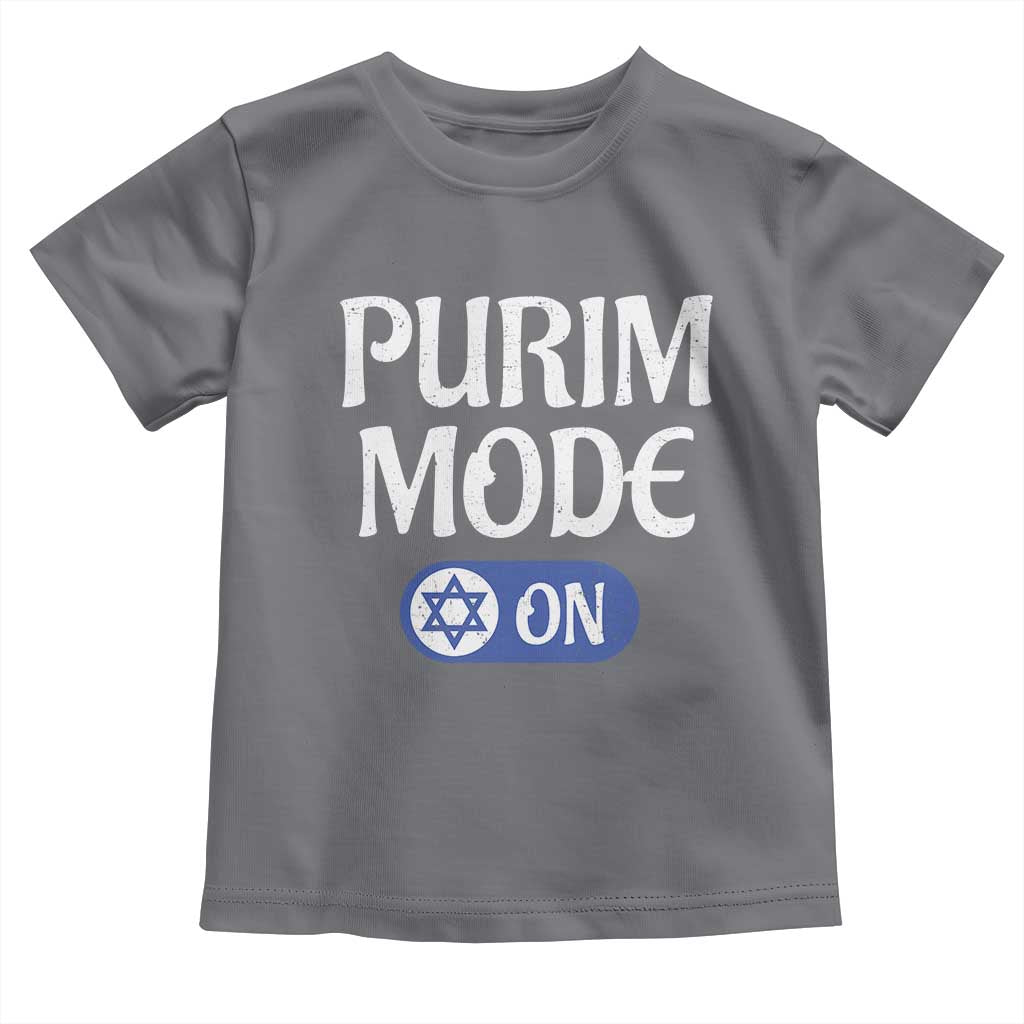 Funny Purim Mode On Toddler T Shirt Jewish Star of David