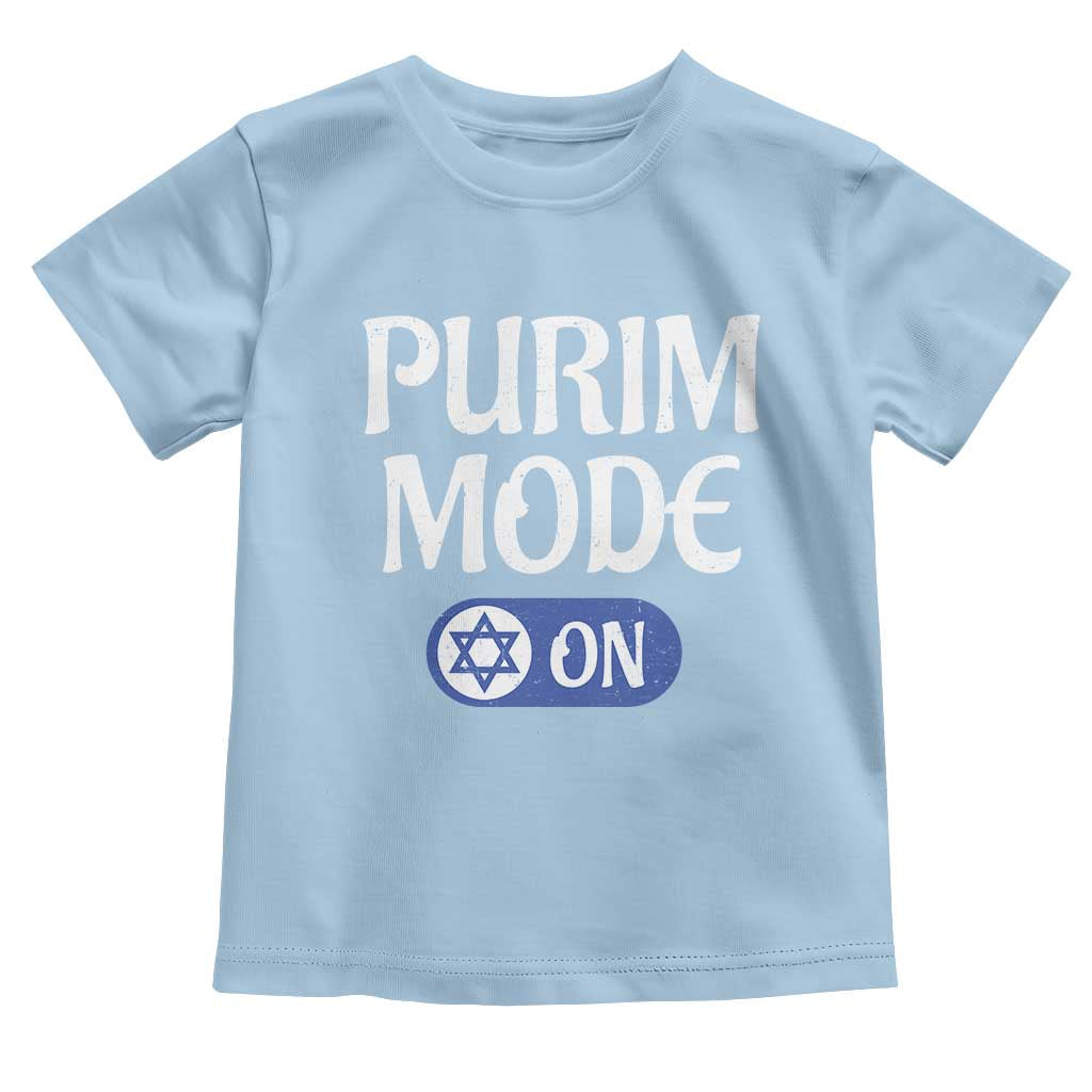 Funny Purim Mode On Toddler T Shirt Jewish Star of David