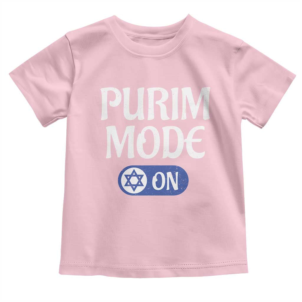 Funny Purim Mode On Toddler T Shirt Jewish Star of David