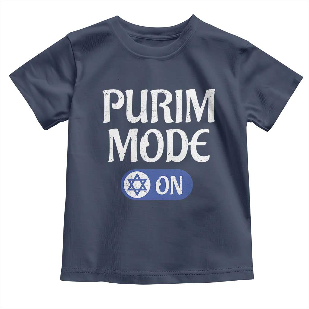 Funny Purim Mode On Toddler T Shirt Jewish Star of David