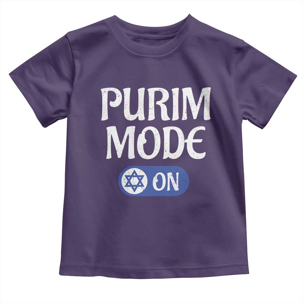 Funny Purim Mode On Toddler T Shirt Jewish Star of David