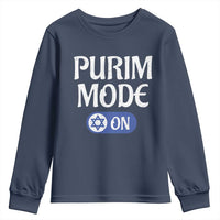 Funny Purim Mode On Youth Sweatshirt Jewish Star of David