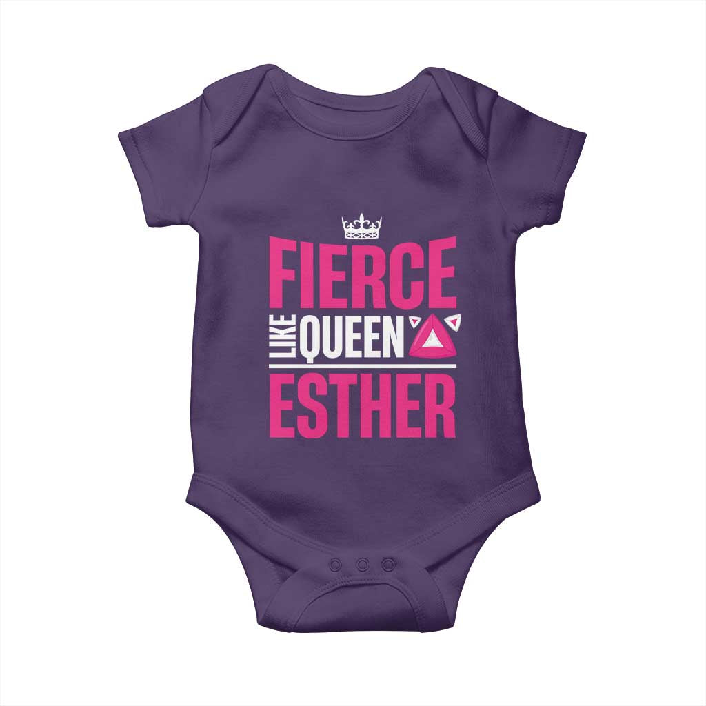 Purim Fierce Like Queen Esther Baby Onesie