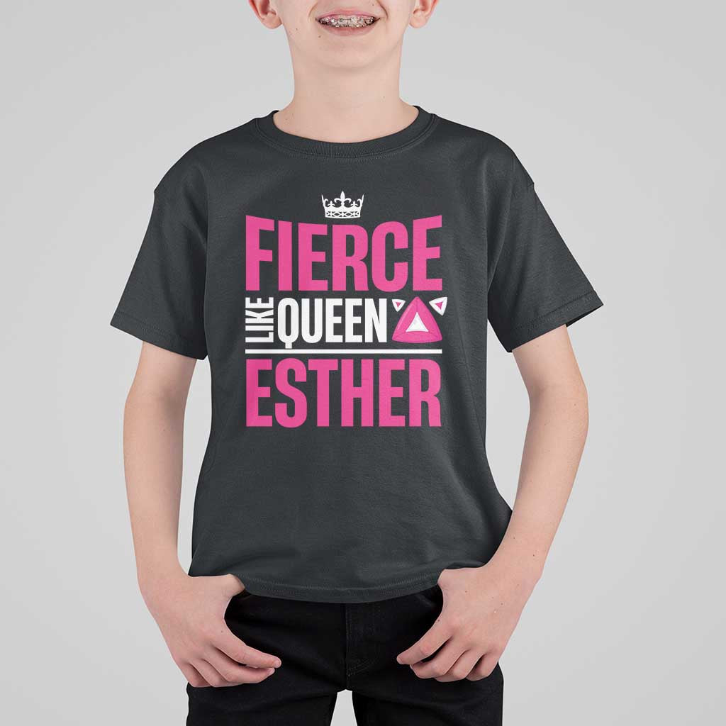 Purim Fierce Like Queen Esther T Shirt For Kid