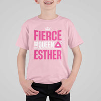 Purim Fierce Like Queen Esther T Shirt For Kid
