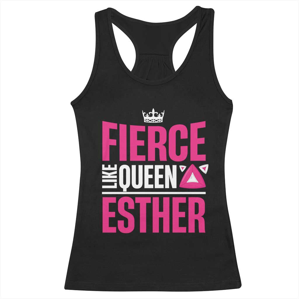 Purim Fierce Like Queen Esther Racerback Tank Top