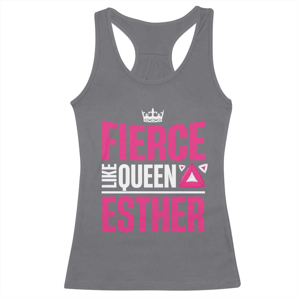 Purim Fierce Like Queen Esther Racerback Tank Top