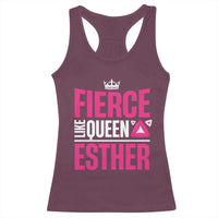 Purim Fierce Like Queen Esther Racerback Tank Top