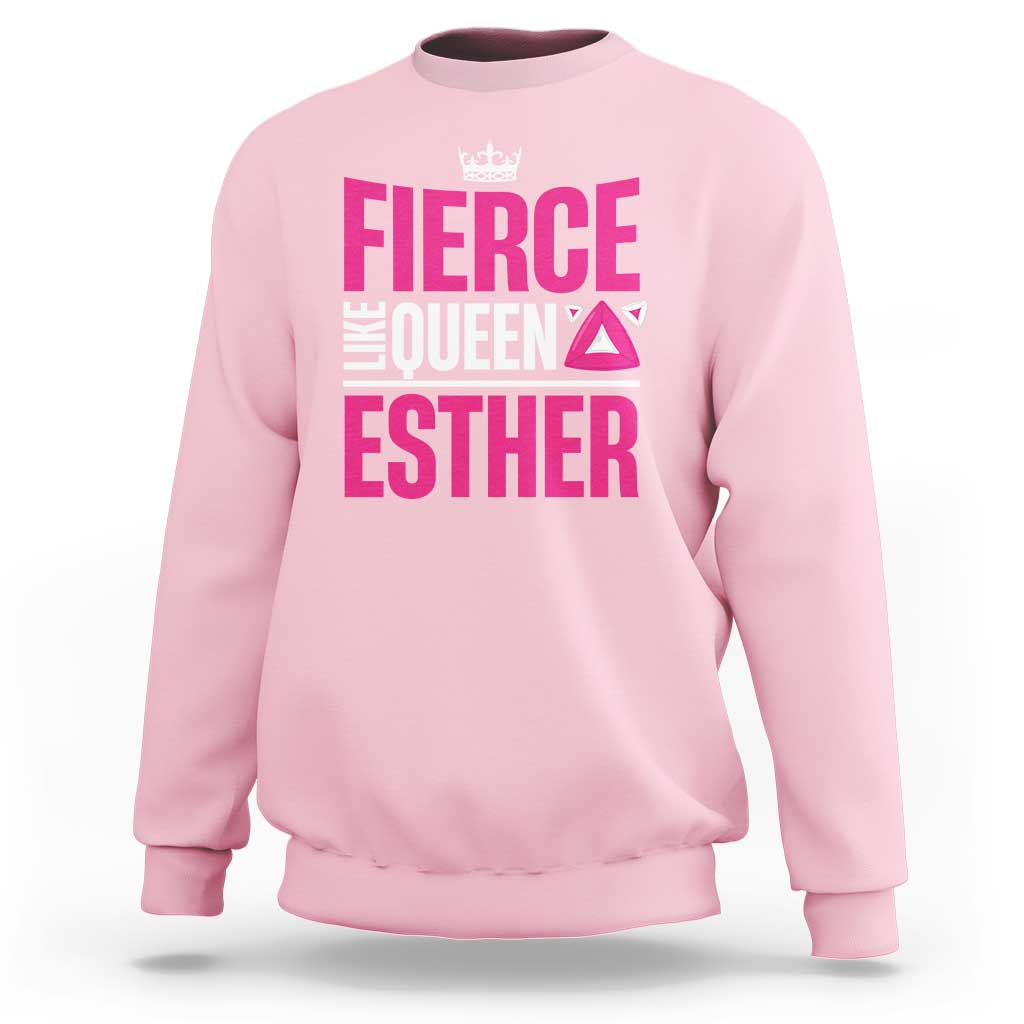 Purim Fierce Like Queen Esther Sweatshirt