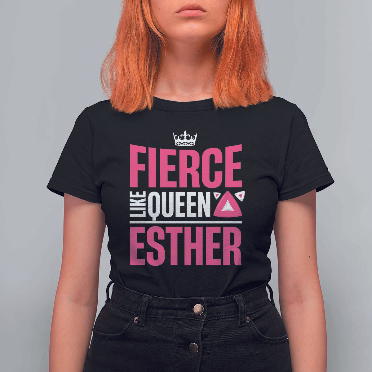 Purim Fierce Like Queen Esther T Shirt For Women