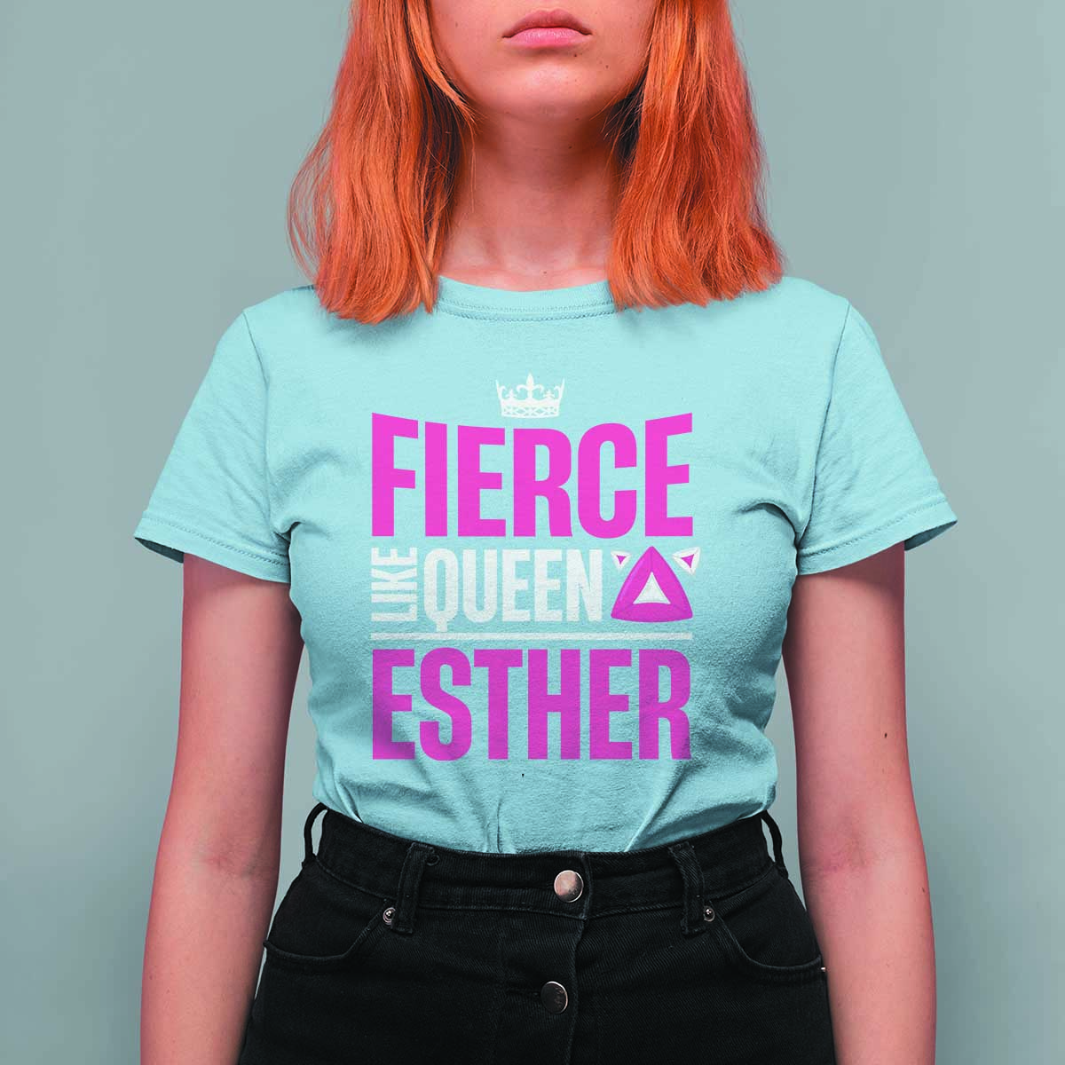Purim Fierce Like Queen Esther T Shirt For Women