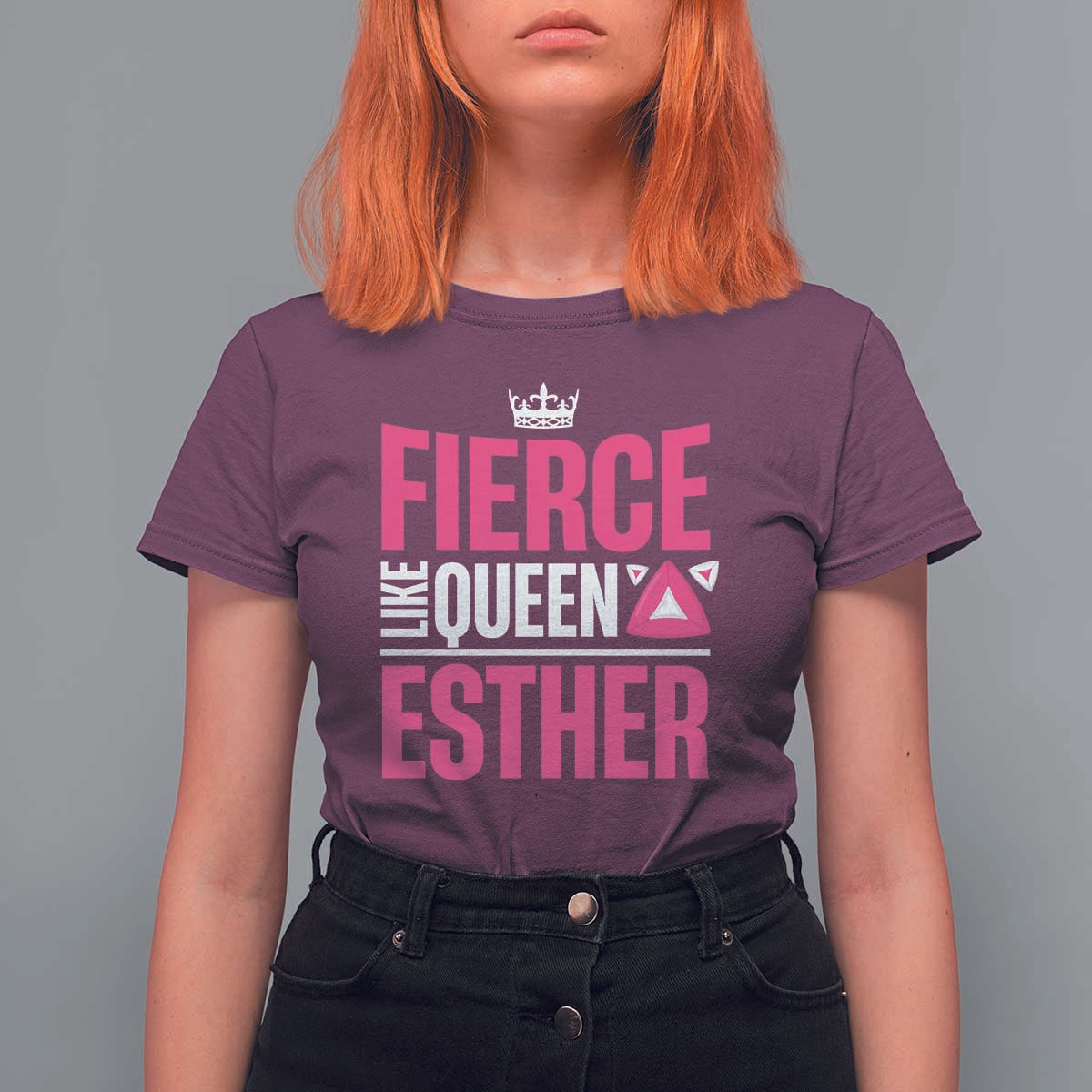 Purim Fierce Like Queen Esther T Shirt For Women