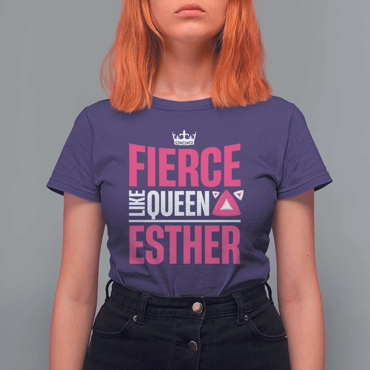 Purim Fierce Like Queen Esther T Shirt For Women