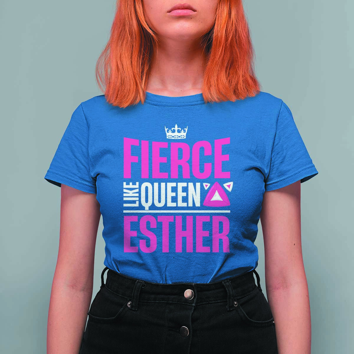 Purim Fierce Like Queen Esther T Shirt For Women