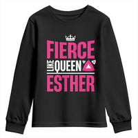 Purim Fierce Like Queen Esther Youth Sweatshirt