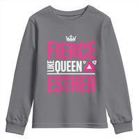 Purim Fierce Like Queen Esther Youth Sweatshirt