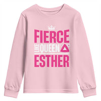 Purim Fierce Like Queen Esther Youth Sweatshirt