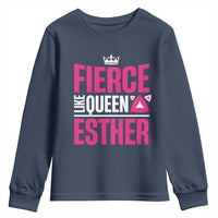 Purim Fierce Like Queen Esther Youth Sweatshirt