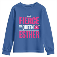 Purim Fierce Like Queen Esther Youth Sweatshirt
